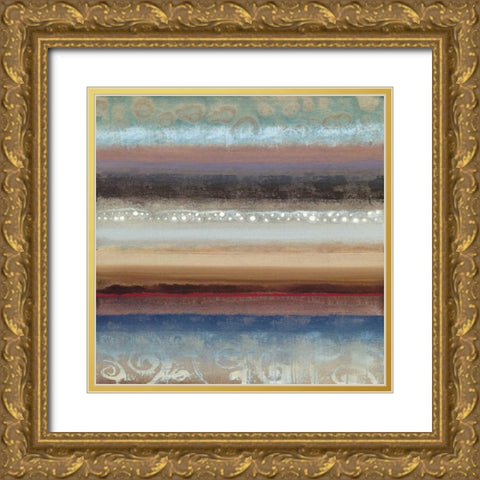 Fusion I Gold Ornate Wood Framed Art Print with Double Matting by Werbelow, Selina