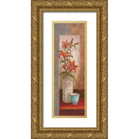 Spiced Jewels I Gold Ornate Wood Framed Art Print with Double Matting by Wacaster, Linda