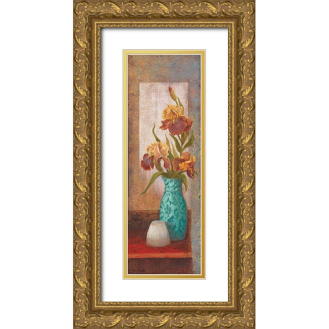 Spiced Jewels II Gold Ornate Wood Framed Art Print with Double Matting by Wacaster, Linda