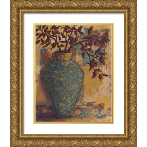 Autumn Arranged I Gold Ornate Wood Framed Art Print with Double Matting by Wacaster, Linda