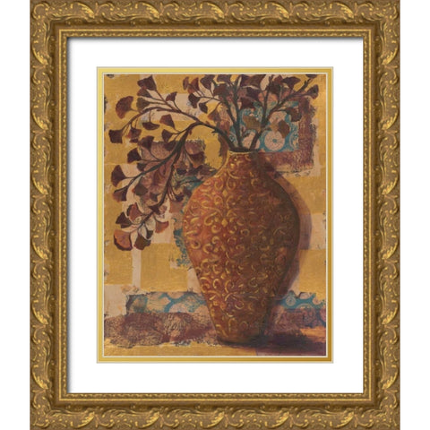 Autumn Arranged II Gold Ornate Wood Framed Art Print with Double Matting by Wacaster, Linda