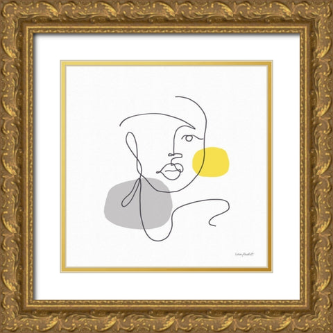 Glow 01 Gold Ornate Wood Framed Art Print with Double Matting by Audit, Lisa