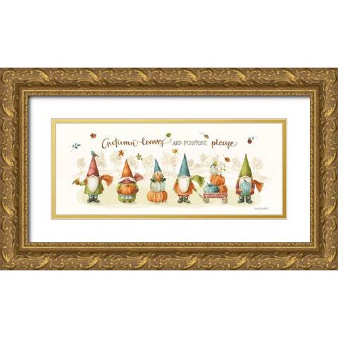 Pumpkin Patch VI Gold Ornate Wood Framed Art Print with Double Matting by Audit, Lisa