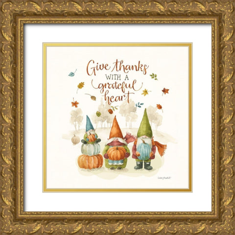 Pumpkin Patch VIII Gold Ornate Wood Framed Art Print with Double Matting by Audit, Lisa