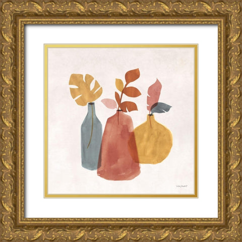 Terracotta 02 Gold Ornate Wood Framed Art Print with Double Matting by Audit, Lisa