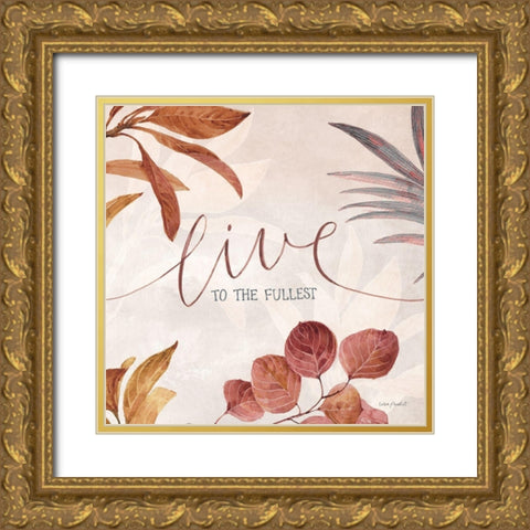 Terra 06 Gold Ornate Wood Framed Art Print with Double Matting by Audit, Lisa