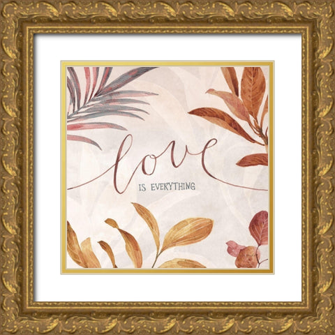 Terra 07 Gold Ornate Wood Framed Art Print with Double Matting by Audit, Lisa