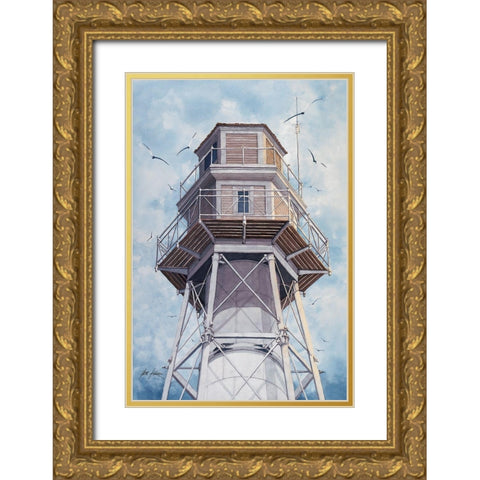 Hilton Head Rear Range - N.C. Gold Ornate Wood Framed Art Print with Double Matting by Rizzo, Gene