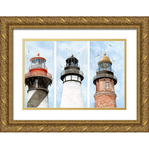 Florida Heads of Class Gold Ornate Wood Framed Art Print with Double Matting by Rizzo, Gene