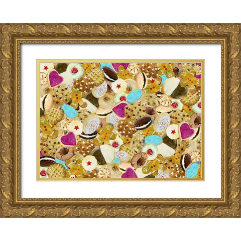 Crazy4Cookies Gold Ornate Wood Framed Art Print with Double Matting by Art Licensing Studio