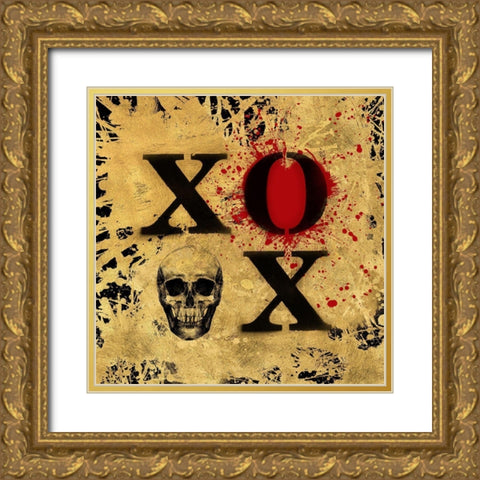 Heart of Gold V Gold Ornate Wood Framed Art Print with Double Matting by Art Licensing Studio