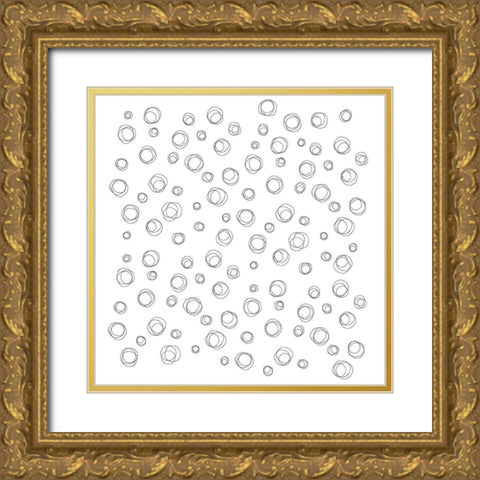 Aerial Spiros Gold Ornate Wood Framed Art Print with Double Matting by Art Licensing Studio