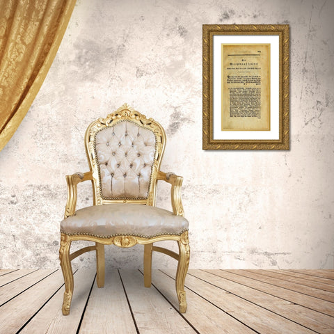 Die Weibdroffel Gold Ornate Wood Framed Art Print with Double Matting by Art Licensing Studio