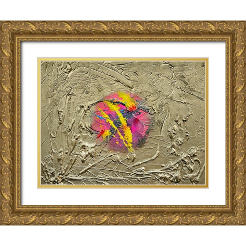 Chaotic Balance Gold Ornate Wood Framed Art Print with Double Matting by Heine, Ben