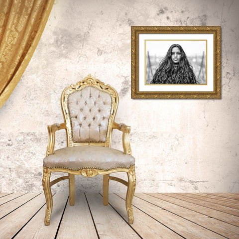 Never Ending Gold Ornate Wood Framed Art Print with Double Matting by Heine, Ben