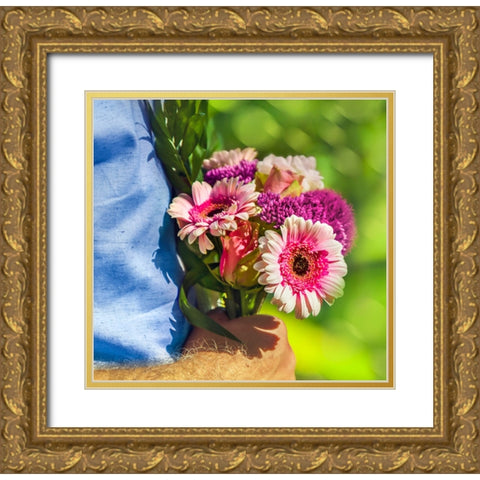 Saint Valentines Day 2 Gold Ornate Wood Framed Art Print with Double Matting by Heine, Ben
