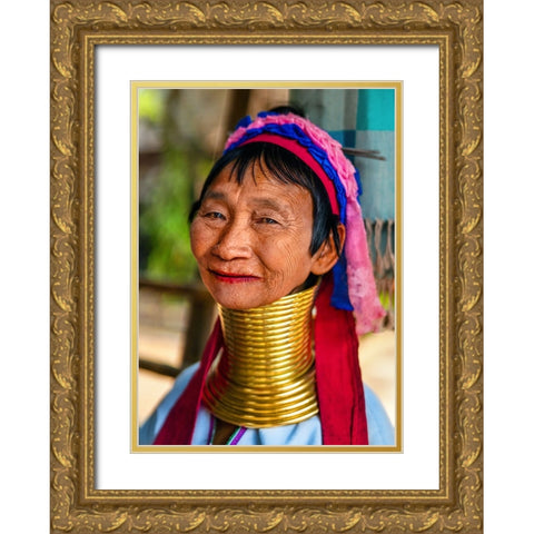 Thailand - 137 Gold Ornate Wood Framed Art Print with Double Matting by Heine, Ben