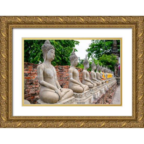 Thailand - 142 Gold Ornate Wood Framed Art Print with Double Matting by Heine, Ben