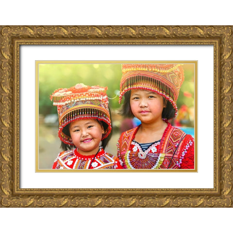 Thailand - 195_2 Gold Ornate Wood Framed Art Print with Double Matting by Heine, Ben