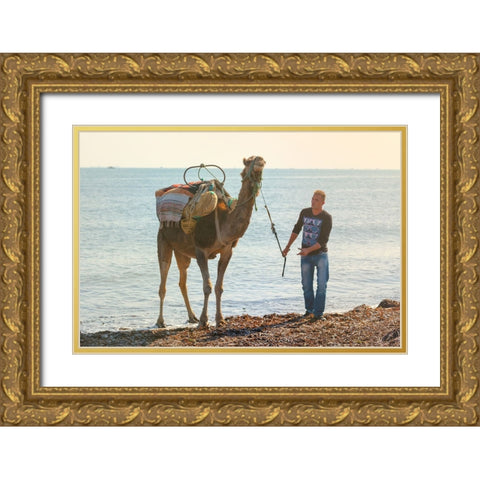 Tunisia 45 Gold Ornate Wood Framed Art Print with Double Matting by Heine, Ben
