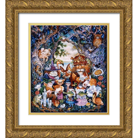 Pretenders Gold Ornate Wood Framed Art Print with Double Matting by Bell, Bill