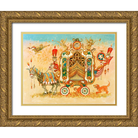 33 Gold Ornate Wood Framed Art Print with Double Matting by Bell, Bill