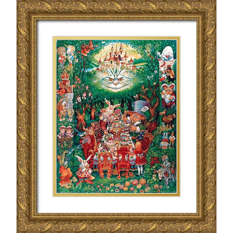 41 Gold Ornate Wood Framed Art Print with Double Matting by Bell, Bill