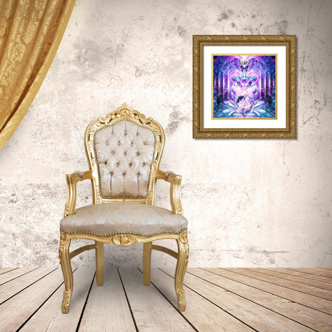 Quest For Mindfulness Gold Ornate Wood Framed Art Print with Double Matting by Gray, Cameron
