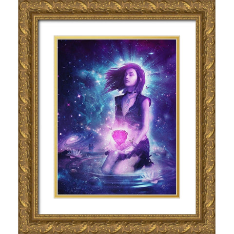 Dream Away Gold Ornate Wood Framed Art Print with Double Matting by Gray, Cameron
