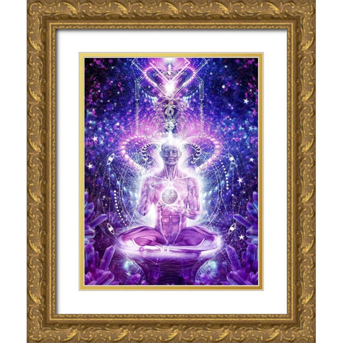 Balanced Self Gold Ornate Wood Framed Art Print with Double Matting by Gray, Cameron