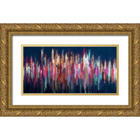 City Lights II Gold Ornate Wood Framed Art Print with Double Matting by Manlove, David
