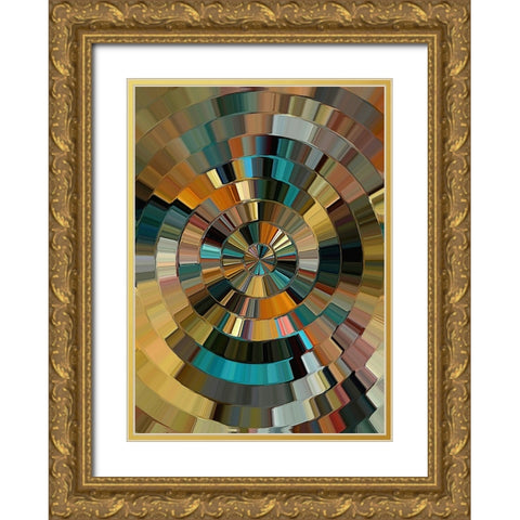 Arizona Prism Gold Ornate Wood Framed Art Print with Double Matting by Manlove, David