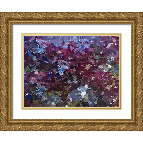 Its Lilac Gold Ornate Wood Framed Art Print with Double Matting by Manlove, David