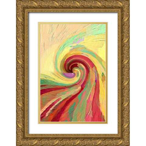 Sunfire Gold Ornate Wood Framed Art Print with Double Matting by Manlove, David