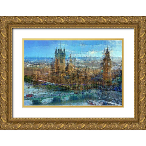 Westminster A Gold Ornate Wood Framed Art Print with Double Matting by Manlove, David