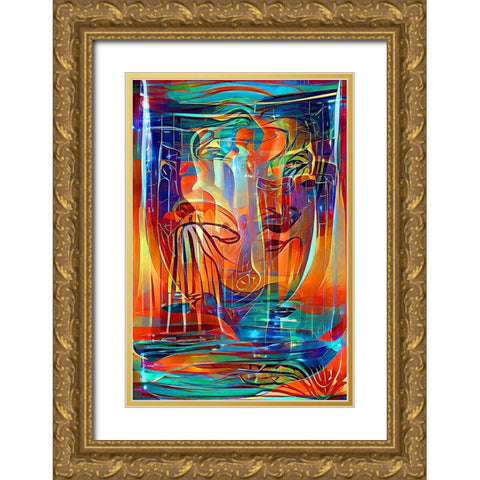 Holy Grail 3 Gold Ornate Wood Framed Art Print with Double Matting by Manlove, David