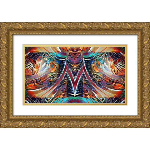 M2 Gold Ornate Wood Framed Art Print with Double Matting by Manlove, David