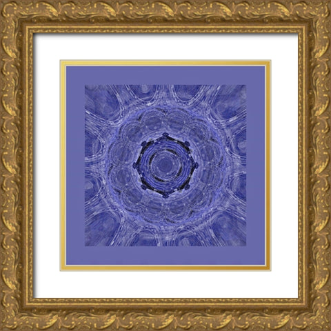 Very Peri Mideval Gold Ornate Wood Framed Art Print with Double Matting by Manlove, David