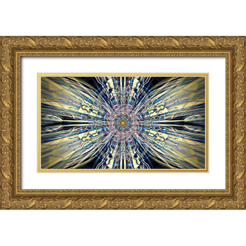 Plasmology Gold Ornate Wood Framed Art Print with Double Matting by Manlove, David
