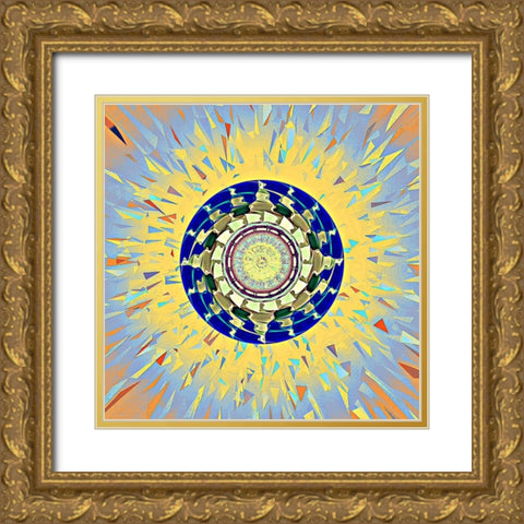 Sun Spots 5a Gold Ornate Wood Framed Art Print with Double Matting by Manlove, David
