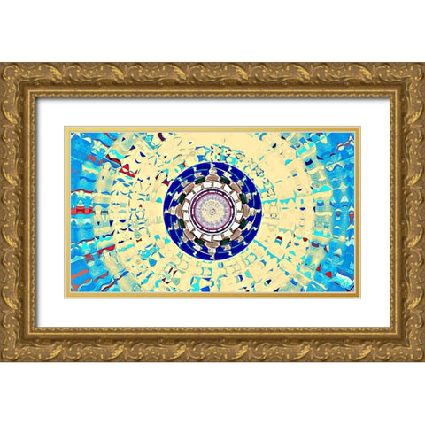 Sun Spots 5b Gold Ornate Wood Framed Art Print with Double Matting by Manlove, David