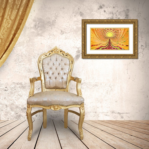 The Path To Enlightenment Gold Ornate Wood Framed Art Print with Double Matting by Manlove, David