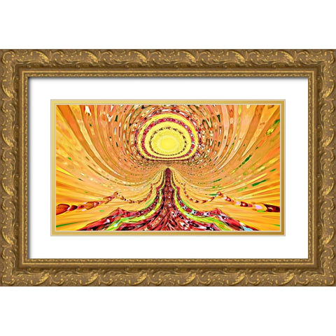 The Path To Enlightenment Gold Ornate Wood Framed Art Print with Double Matting by Manlove, David