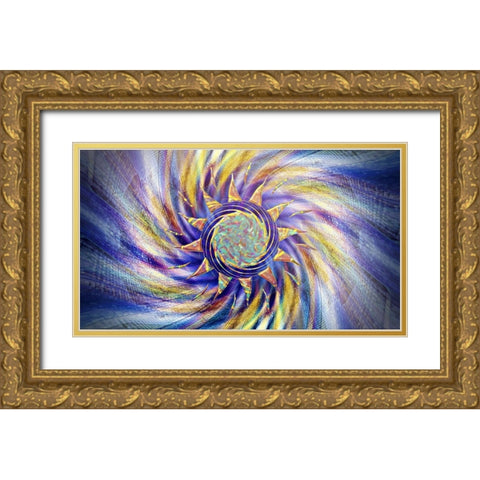 Z Pearl Gold Ornate Wood Framed Art Print with Double Matting by Manlove, David