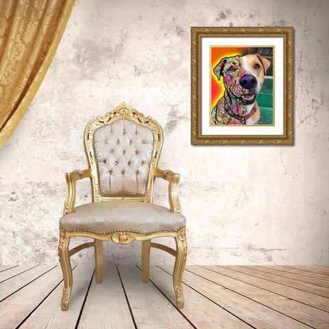 Dale Seaton_Dingo Gold Ornate Wood Framed Art Print with Double Matting by Dean Russo Collection