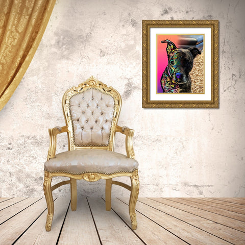 Julie Reed_Shiloh Gold Ornate Wood Framed Art Print with Double Matting by Dean Russo Collection