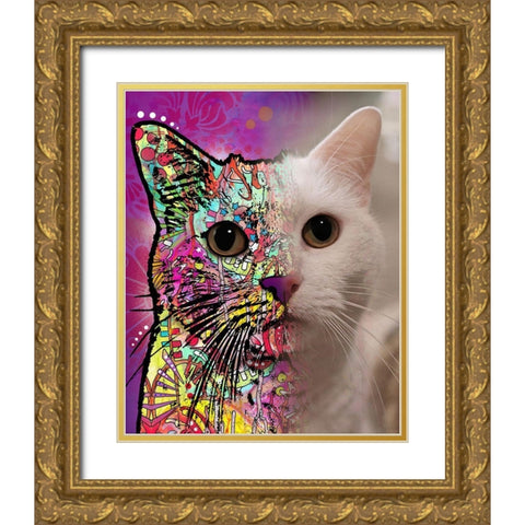 Katy Andaluz_Khaleesi Gold Ornate Wood Framed Art Print with Double Matting by Dean Russo Collection