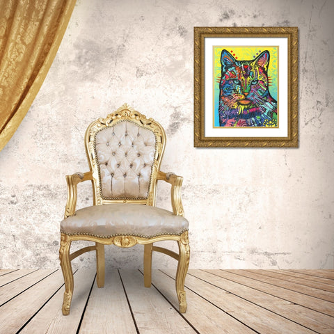 Solo Gold Ornate Wood Framed Art Print with Double Matting by Dean Russo Collection