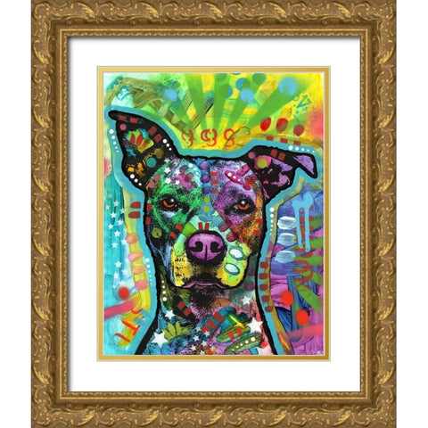 Its Only Love Gold Ornate Wood Framed Art Print with Double Matting by Dean Russo Collection