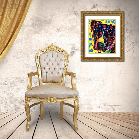 B2 Gold Ornate Wood Framed Art Print with Double Matting by Dean Russo Collection